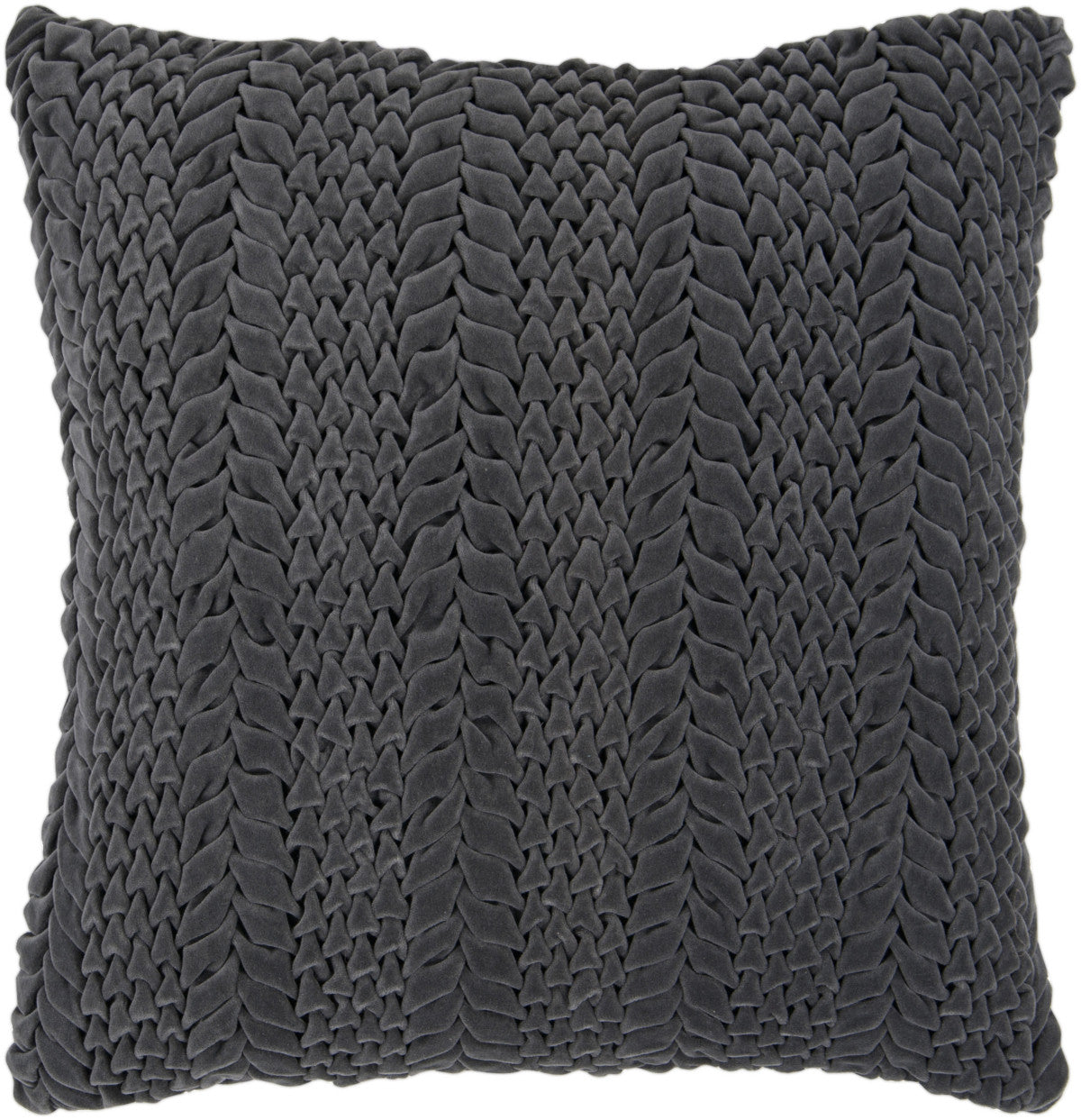 Surya Velvet Luxe Textured Triangles P-0276 Pillow