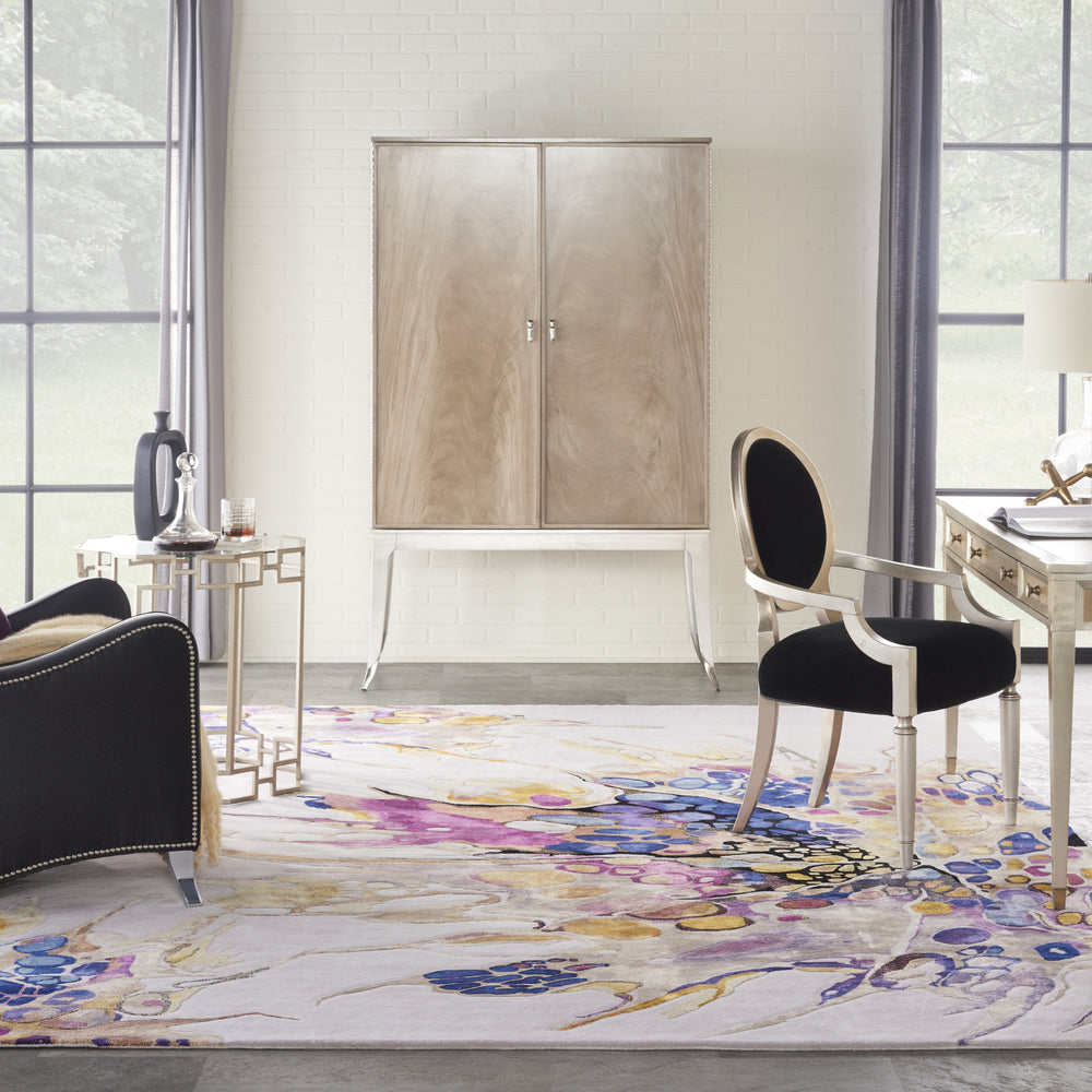 Nourison Prismatic PRS20 Grey Lilac Multi Area Rug Room Scene Feature