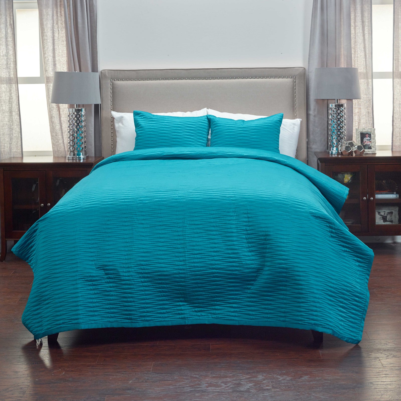 Rizzy BT3151 Parker Teal Bedding main image