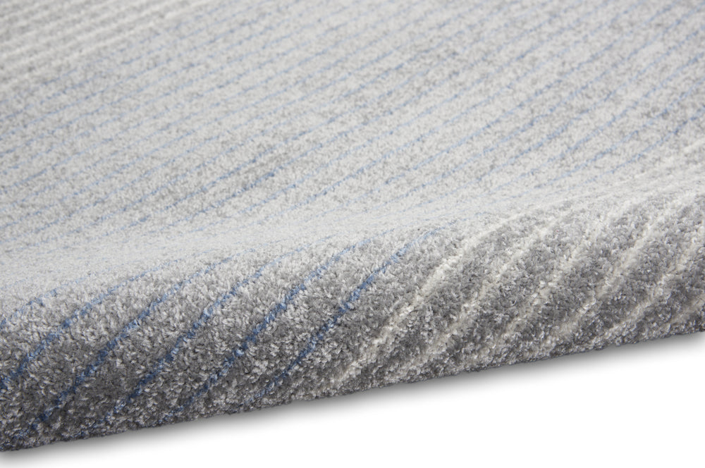 Calvin Klein CK001 River Flow RFV06 Grey Area Rug Room Scene Feature