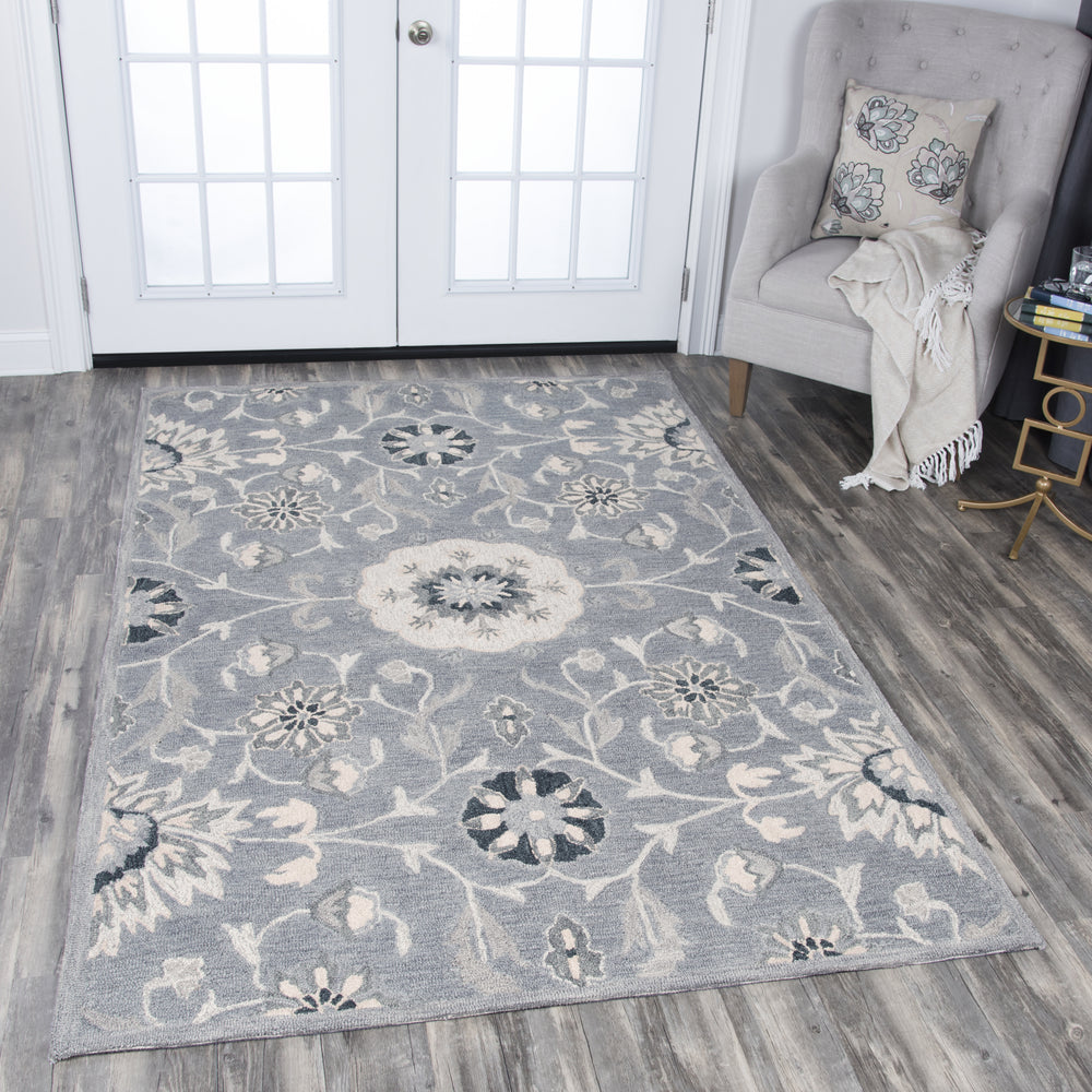 Rizzy Resonant RS915A Gray Area Rug Feature