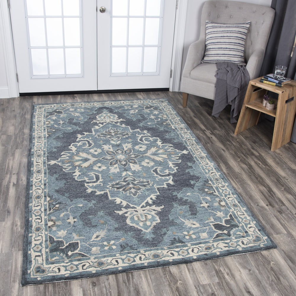 Rizzy Resonant RS932A Dark Gray Area Rug Feature