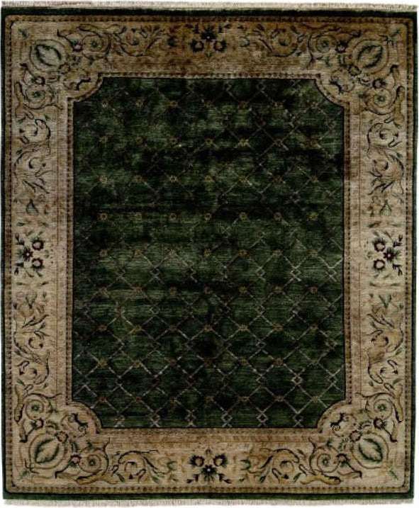 Kalaty Riviera RV-615 Medium Green/Ivory Area Rug