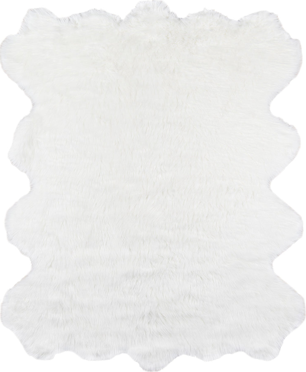Momeni Sable Faux Fur SBL-1 Ivory Area Rug