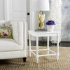 Safavieh Liviah Modern Coastal 22'' H Bamboo Accent Table White Furniture  Feature