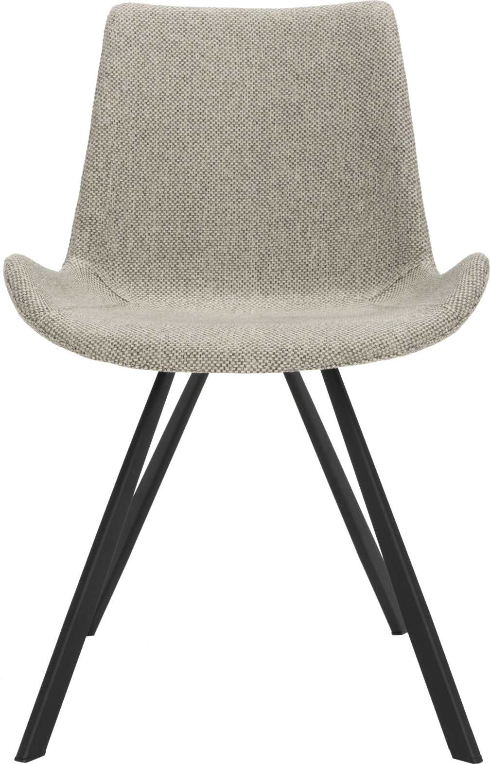 Safavieh Terra Midcentury Modern Dining Chair Light Grey and Black Furniture main image