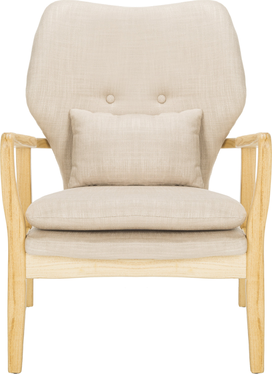 Safavieh Tarly Accent Chair Beige and Natural Furniture main image