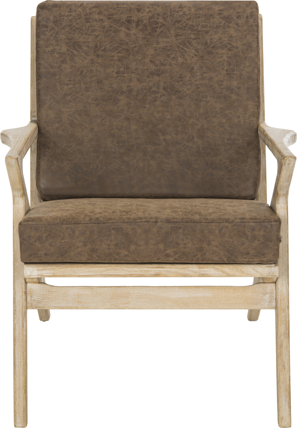 Safavieh Varys Accent Chair Light Brown and Natural Furniture main image