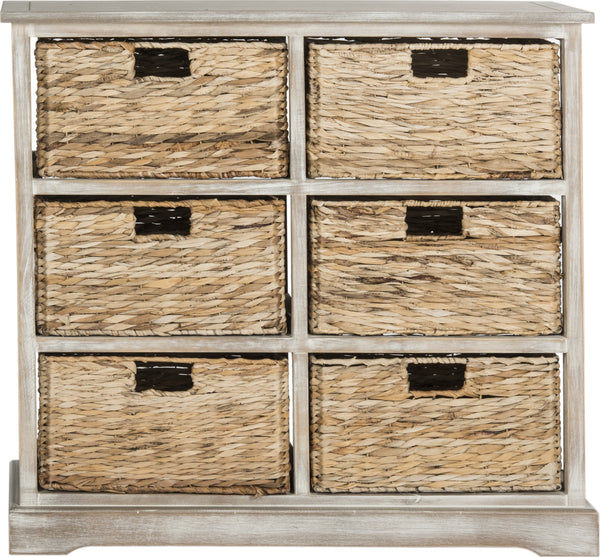 Wicker Basket Storage Cabinets