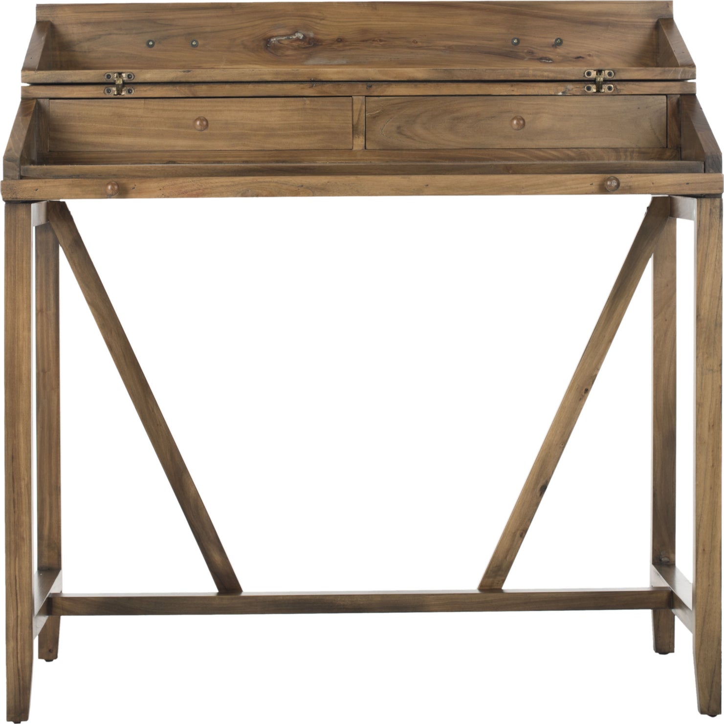 Safavieh Wyatt Writing Desk With pull Out Oak Furniture main image