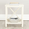 Safavieh Candence Cross Back End Table Barley Furniture  Feature