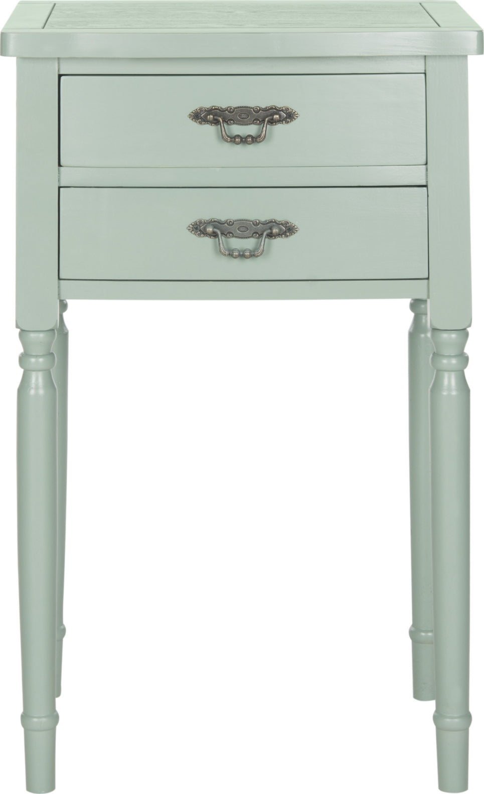 Safavieh Marilyn End Table With Storage Drawers Dusty Green Furniture main image