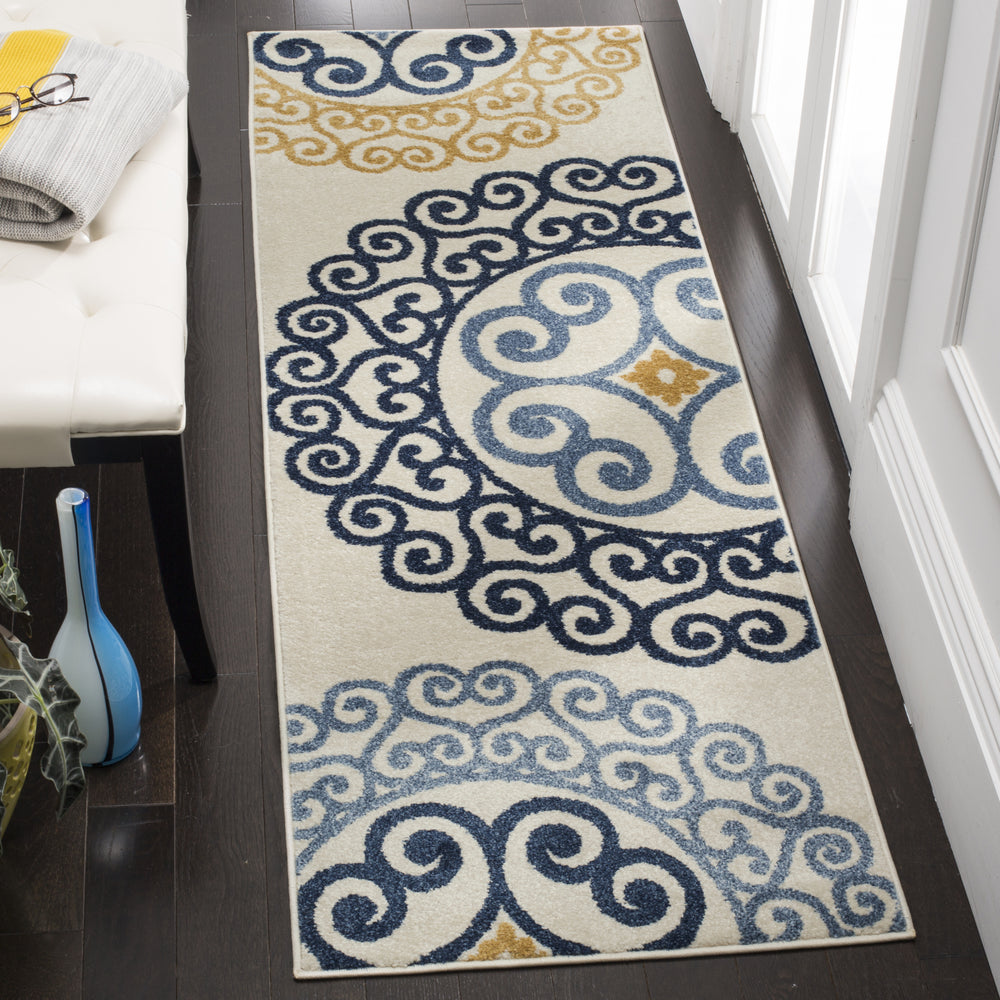 Safavieh Amherst AMT439T Ivory/Gold Area Rug Feature