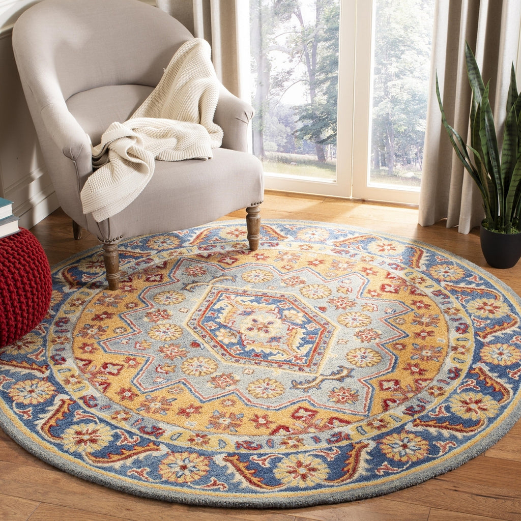 Safavieh Antiquity 504 Blue/Gold Area Rug main image