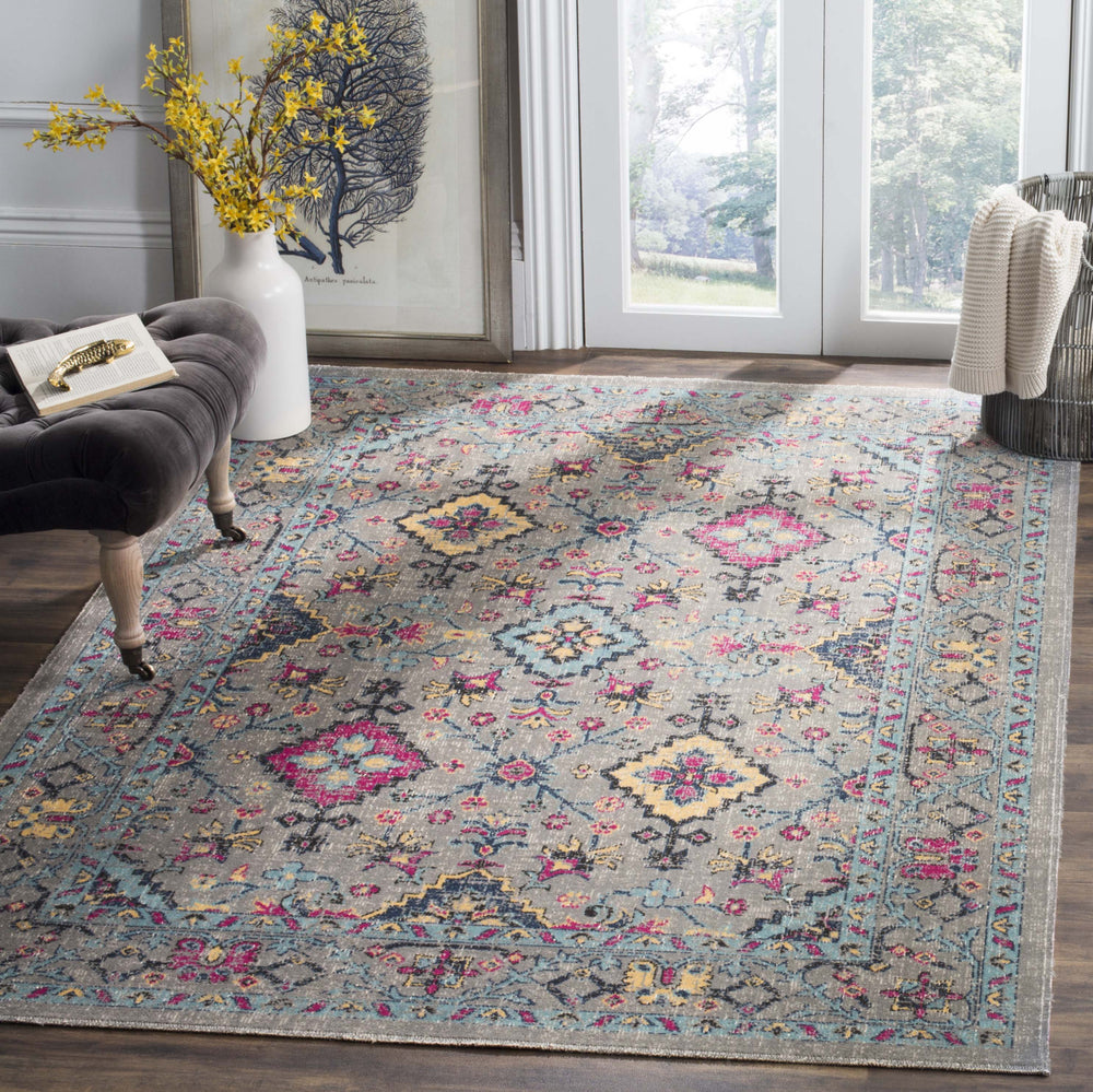 Safavieh Artisan ATN513G Light Grey/Light Blue Area Rug Feature