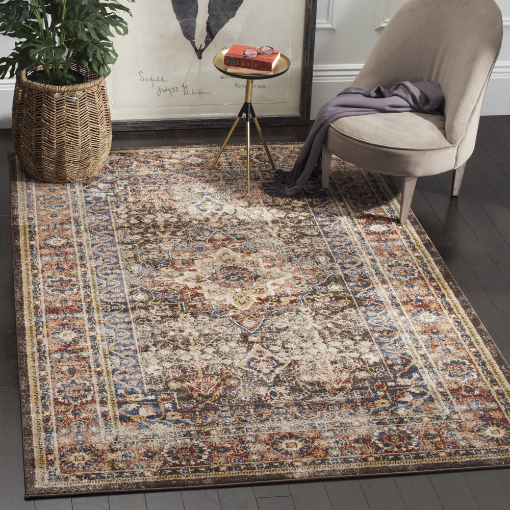 Safavieh Bijar BIJ652D Brown/Rust Area Rug Feature
