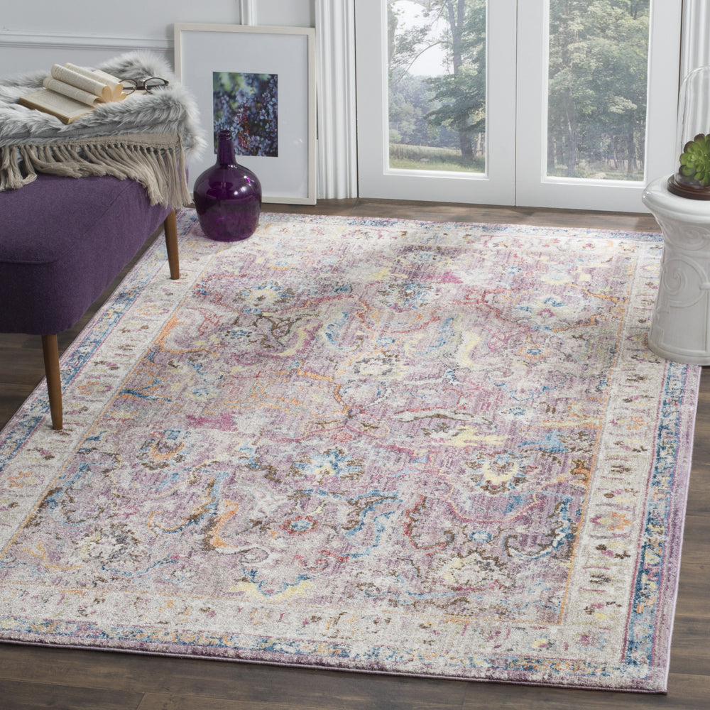 Safavieh Bristol BTL357P Lavender/Light Grey Area Rug Feature