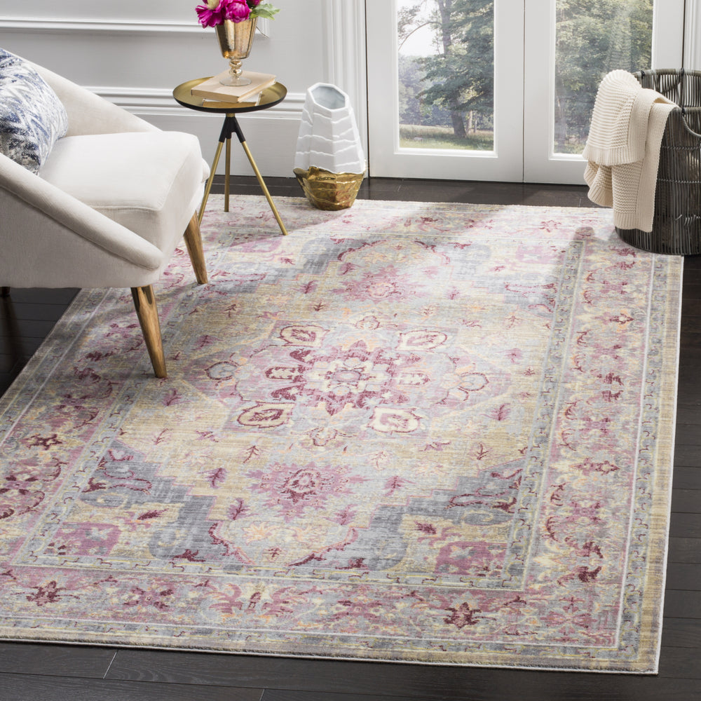 Safavieh Claremont CLR664D Grape/Blue Area Rug Feature