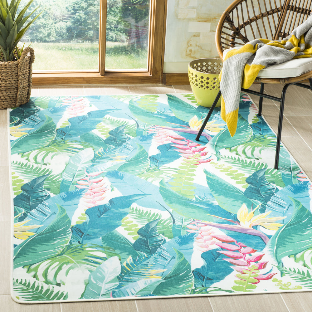Safavieh Daytona DAY121T Ivory/Green Area Rug Feature