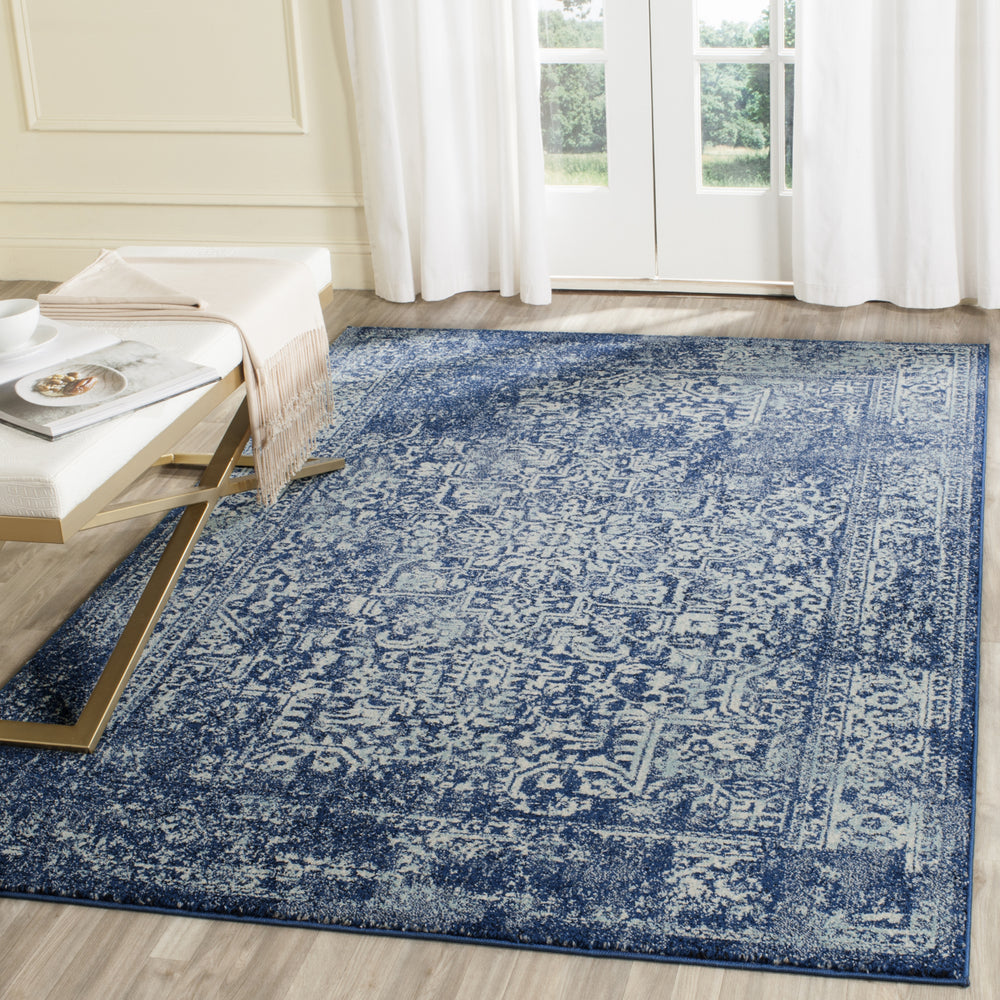 Safavieh Evoke EVK256A Navy/Ivory Area Rug Feature