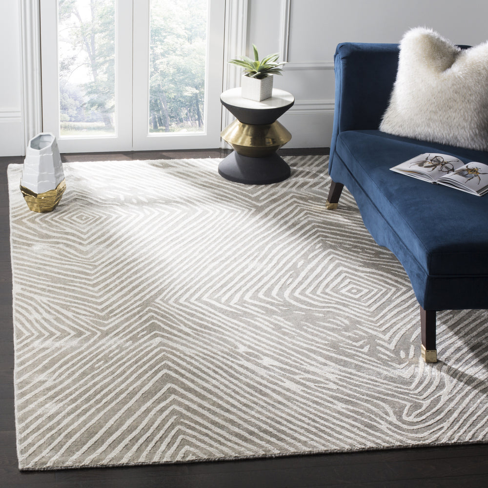 Safavieh Expression EXP751 Light Grey Area Rug Room Scene Feature