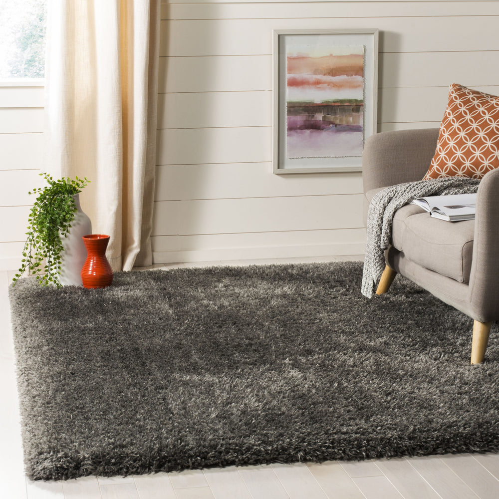 Safavieh Flokati Shag FLK950H Charcoal Area Rug Feature
