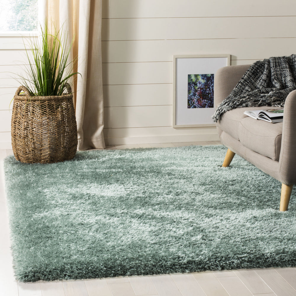 Safavieh Flokati Shag FLK950M Blue Area Rug Feature