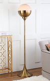 Safavieh Renato 635-Inch H Floor Lamp Brass Gold Mirror 