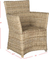 Safavieh Natuna Rattan Arm Chair Natural Furniture 