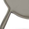 Safavieh Warner 37''H Round Back Leather Side Chair Grey Furniture 