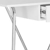 Safavieh Malloy Desk White and Chrome Furniture 
