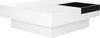 Safavieh Wesley Coffee Table White and Black Furniture 