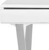 Safavieh Gordon Desk White and Chrome Furniture 