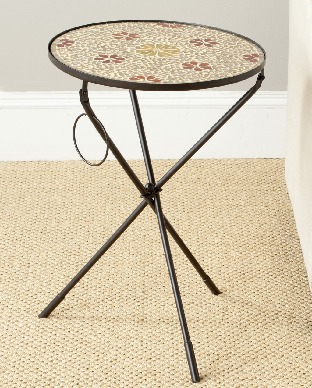 Safavieh Cymbeline Side Table Gold Furniture  Feature