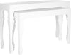 Safavieh Beth French Leg Lacquer Stacking Console White Furniture 