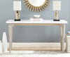 Safavieh Josef Retro Lacquer Floating Top Console White and Grey Furniture  Feature