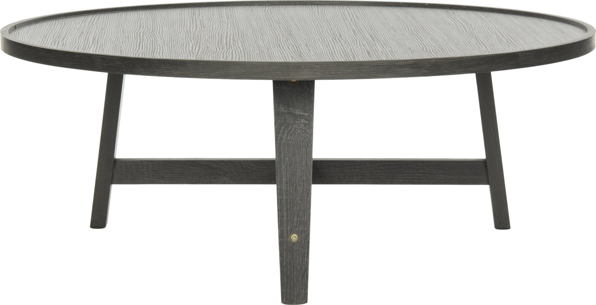 Safavieh Malone Retro Mid Century Wood Coffee Table Dark Grey Furniture main image