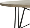 Safavieh Maris Retro Mid Century Wood Coffee Table Light Oak and Black Furniture 