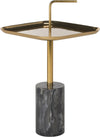 Safavieh Artemis Square Brass Top Side Table and Marble Furniture 