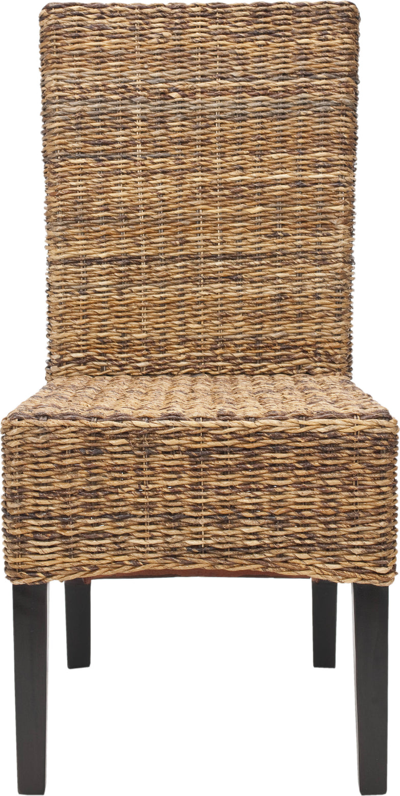 Safavieh Siesta 18''H Wicker Side Chair (SET Of 2) Dark Brown and Colonial Furniture main image