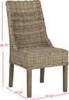 Safavieh Suncoast 18''H Rattan Arm Chair (SET Of 2) Natural Unfinished Furniture 