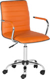 Safavieh Jonika Swivel Desk Chair Orange Furniture 