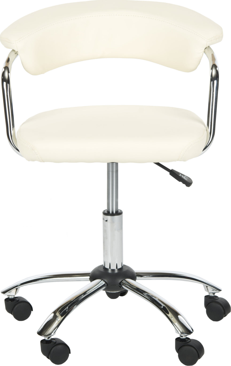 Safavieh Pier Desk Chair Cream and Silver Furniture main image