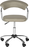 Safavieh Pier Desk Chair Grey and Silver Furniture main image