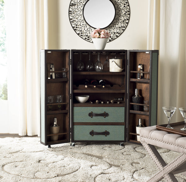 Safavieh Grayson Bar Cabinet Sage – Incredible Rugs and Decor