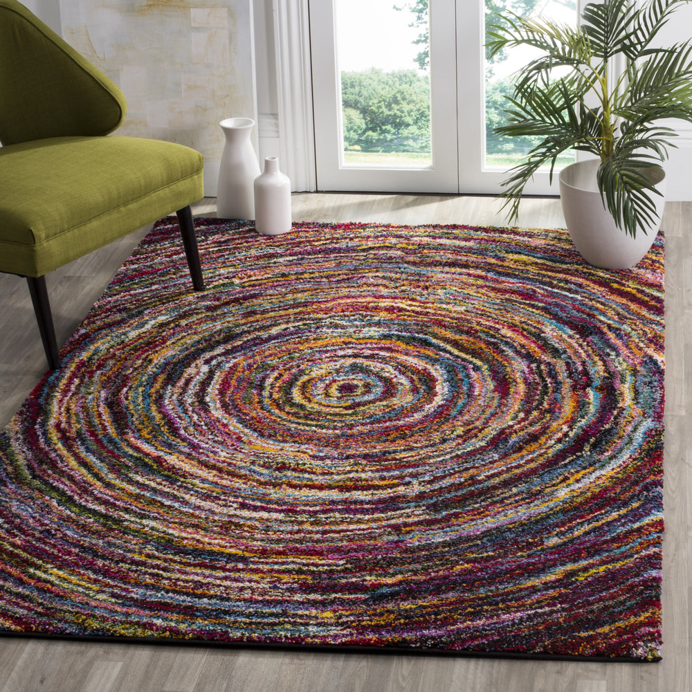 Safavieh Fiesta Shag FSG360M Multi Area Rug Feature