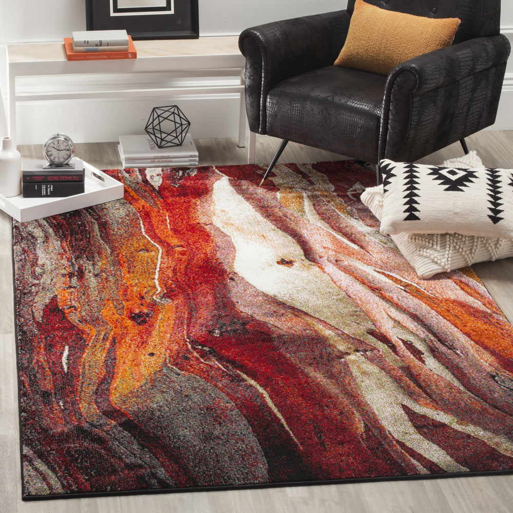 Safavieh Glacier GLA126A Red/Multi Area Rug Feature
