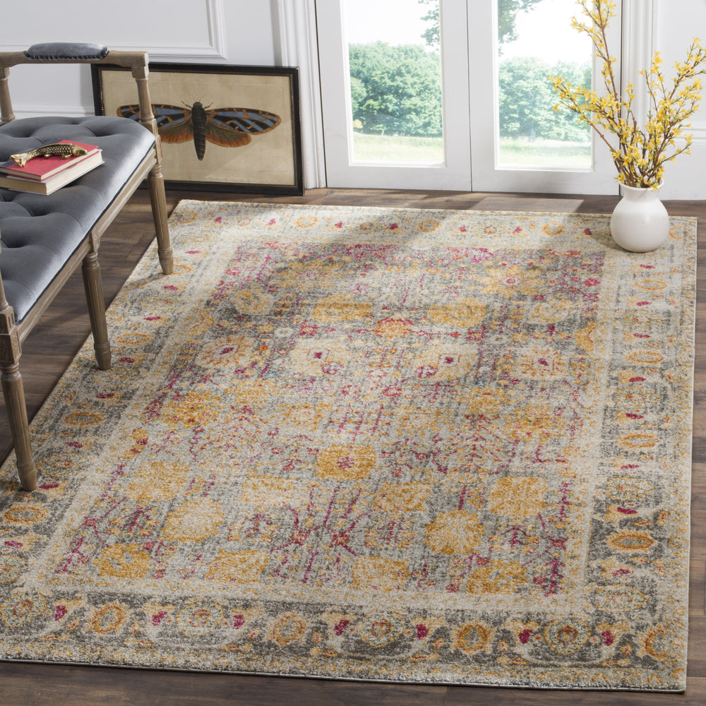 Safavieh Granada GRA350B Light Grey/Multi Area Rug Feature
