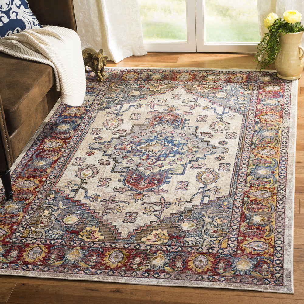 Safavieh Harmony HMY404B Light Grey/Rose Area Rug Feature