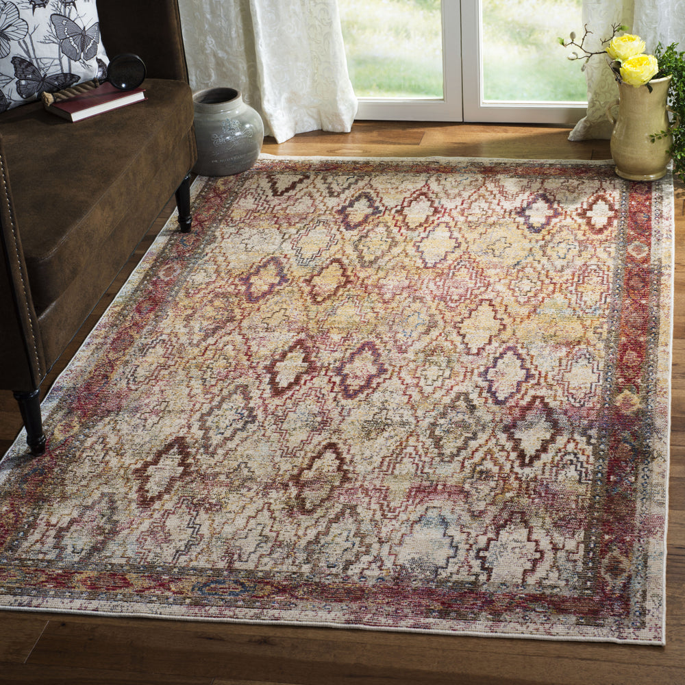 Safavieh Harmony HMY407B Cream/Rose Area Rug Feature